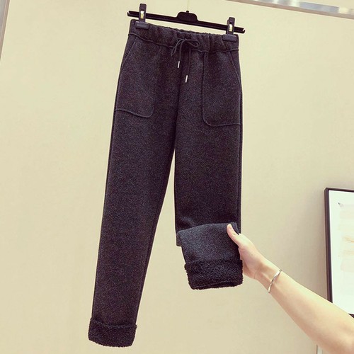 Winter Sherpa Fleece gefütterte Leggings dehnbar dick Kaschmir Leggings Plüsch warm - Bild 13 von 15