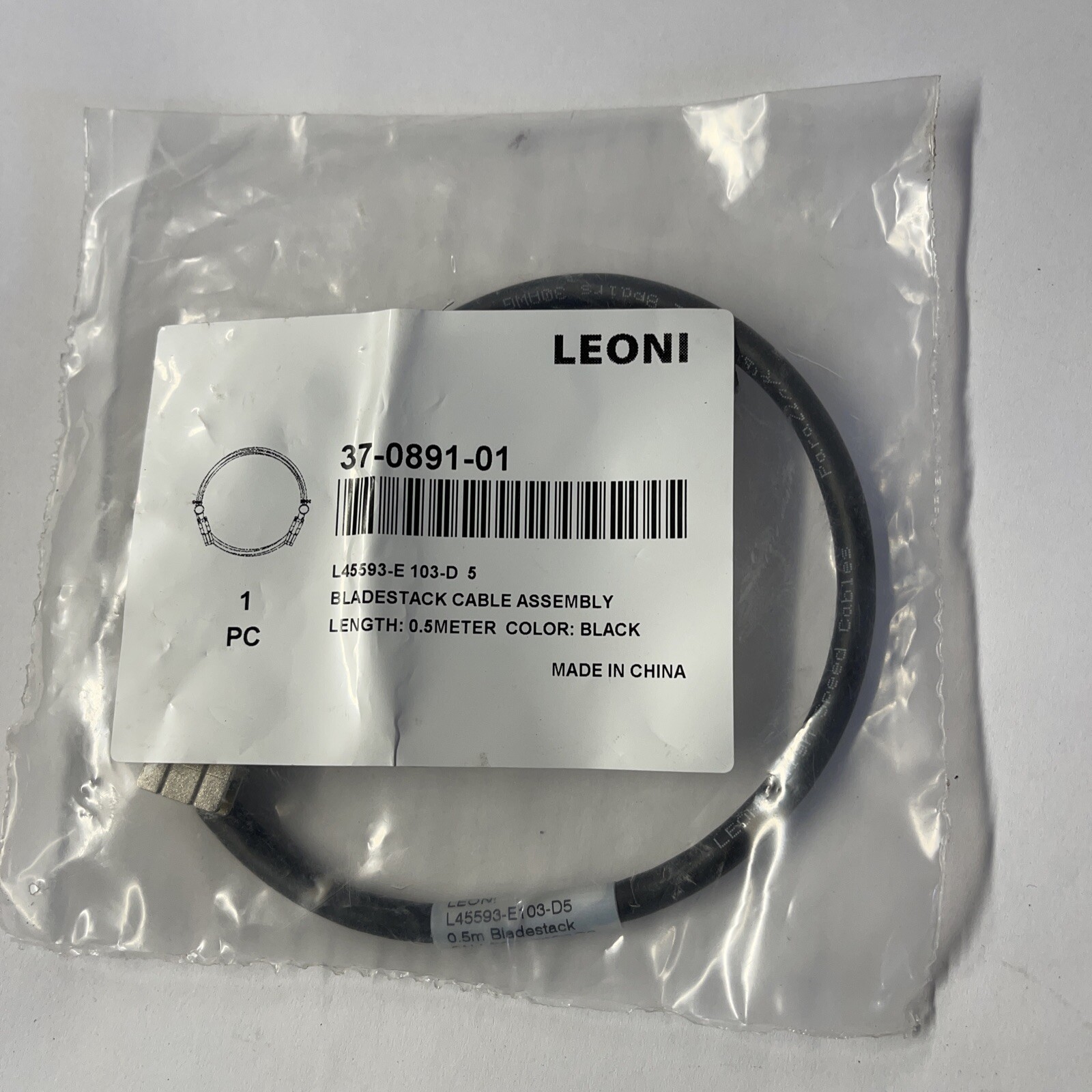 Cable De Apilamiento (stack Cable) Cisco 37-0891-01 Para Switches C2960S Y C2960 - Usado Pero Funcional