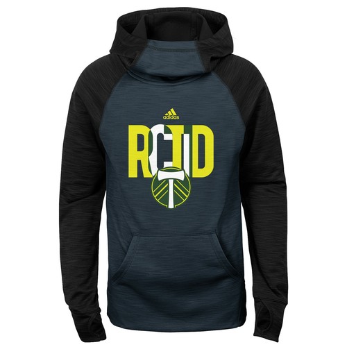 Adidas MLS Youth Girls Portland Timbers Target Forward Pullover Hoodie - Picture 6 of 7