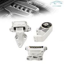 For GMC Acadia 2.5L FWD 2017 2018 2019 Right Engine & Auto Trans Mount 3PCS Set
