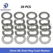 20Pcs 14mm OIL Drain Plug Crush Washers Gaskets For Honda Accord 94109-14000