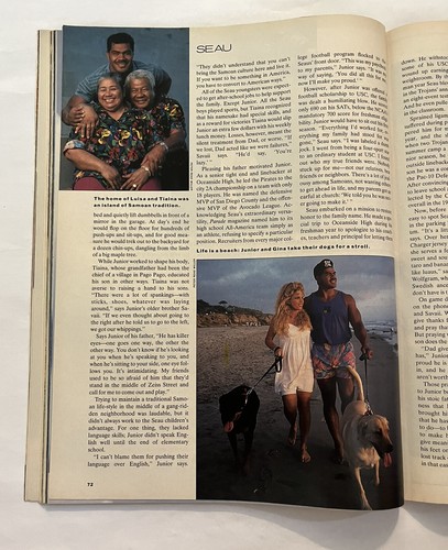 Cargadores Junior Seau Sports Illustrated 6 de septiembre 1993 de San Diego - Imagen 14 de 19
