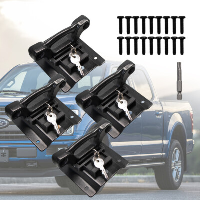 4x Truck Bed Tie Down Anchors Brackets Box Link Cleats Fits Ford F150 F250/F350