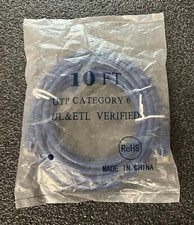 Category 6 Cable 10ft Blue