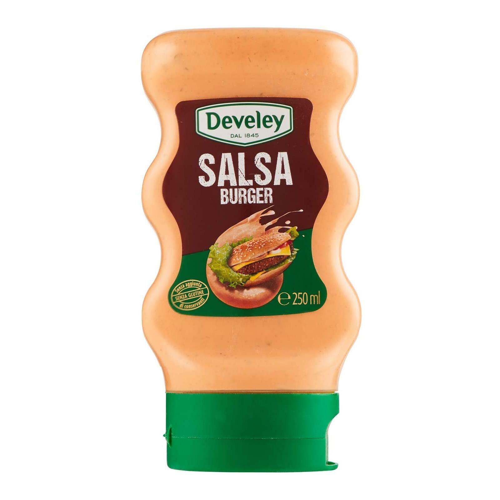 SALSA BURGER DEVELEY BURGER BOTTIGLIA SQUEEZE 250 ml SALSE CONDIMENTI
