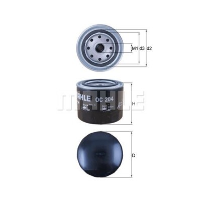 Ölfilter KNECHT OC 204 für FORD OPEL VAUXHALL VOLVO ATLAS COPCO KOMATSU MANITOU