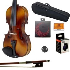  LIMITED TIME  1/10 Solid Wood Student Violin w Case Bow Rosin String Tuner