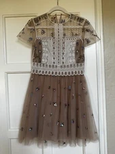 Valentino Embellished Tulle Mini Dress. Size 42 