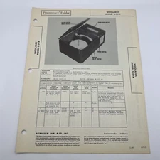 1948 SAMS PHOTOFACT Manual Schematic Wolaroc 3-29A Phono Tube Radio Reciever