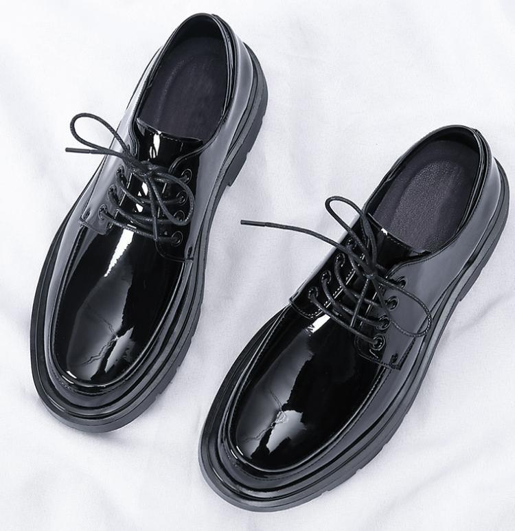 SAOLA Mocassini con lacci piatti da uomo business Oxford scarpe da derby morbide pums scarpe eleganti nere