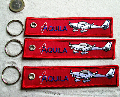 Motorsegler  / AQUILA / 3er Set Keycain Anhänger Aviator Avion / Aircraft YakAir