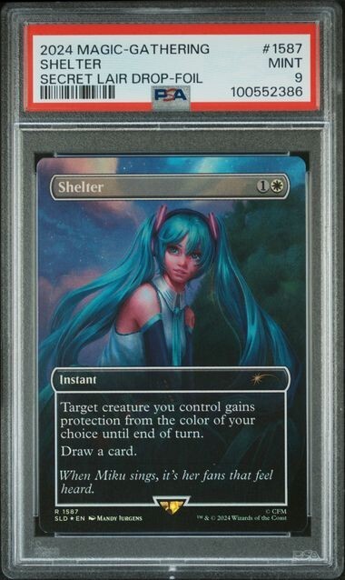 MTG Shelter Borderless FOIL Hatsune Miku Secret Lair Drop
