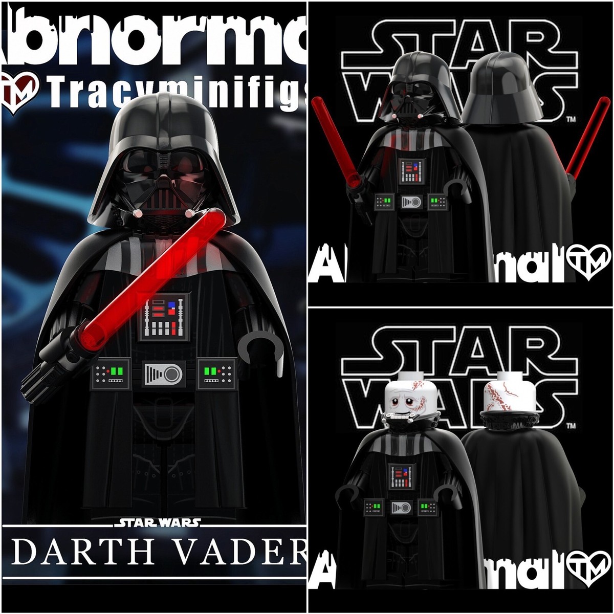 custom min brick fig abnormal stars wars Darth Vader | eBay