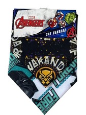 Marvel Avengers 2 pack Bandana 17.5  x 17.5  Wakanda Forever Black Panther New