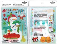 Create your own Snowman with Stickers 2 New Packs Hallmark