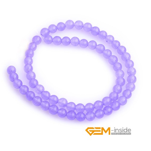 Assorted Colors Round Jade Crystal Gemstone Beads Jewelry Making 15" Wholesale - Picture 107 of 168