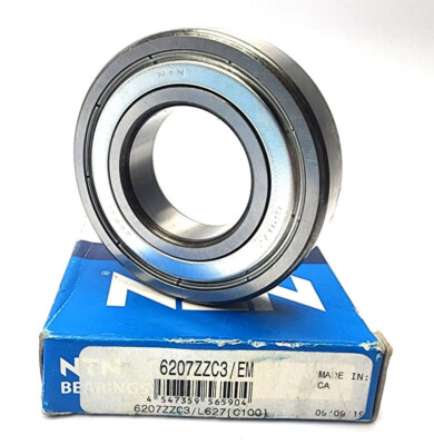 NEW NTN 6207 ZZC3/EM Double Shield Ball Bearing