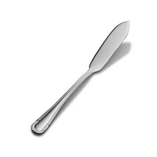 Bon Chef S813 Stainless Steel 18/8 Florence Flat Handle Butter Spreader,