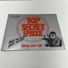 Golgo 13: Top Secret Episode (Nintendo Entertainment System, NES 1988) Authentic