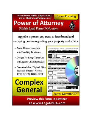 Complex General Power of Attorney - Form & CD ( Legal Kit )