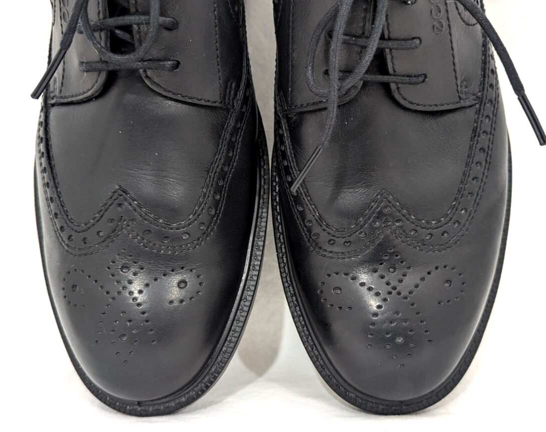 Ecco Metropole London Black Leather Wingtip Brogue Detail Oxfords shoes 45 11.5 ECCO Men main image 4
