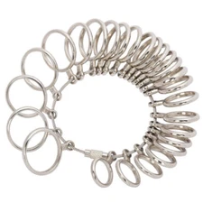 EU/US/UK  Standard Jewelry Measuring Tool Metal Rings Sizer Measure Gauge