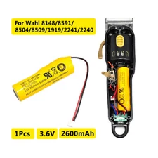 3.6V 2600mah Battery for Wahl 8148/8591 Magic Clip Cordless, Designer, Clipper