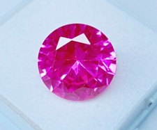 Beautiful Zircon Faceted 8-10 Ct Natural Round Cut Red Certified Loose Gemstone