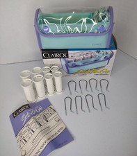 Clairol Set To Go 8 Hair Hot Rollers Travel Setter TS-8 With Clips
