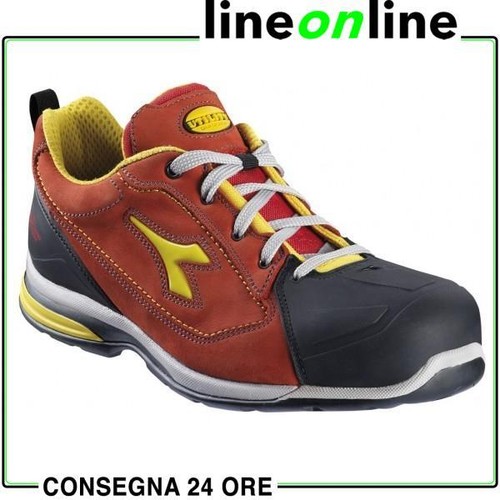 Scarpe antinfortunistiche basse Diadora Jet S3 rosse-Taglia 37 | eBay