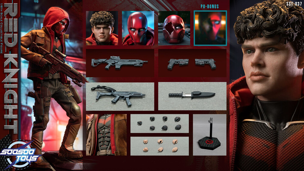 Soosootoys 1/6 Red Hood 未開封新品 SST037 SOOSOOTOYS 1/6 SCALE SST-037 RED KNIGHT DC TITANS RED HOOD