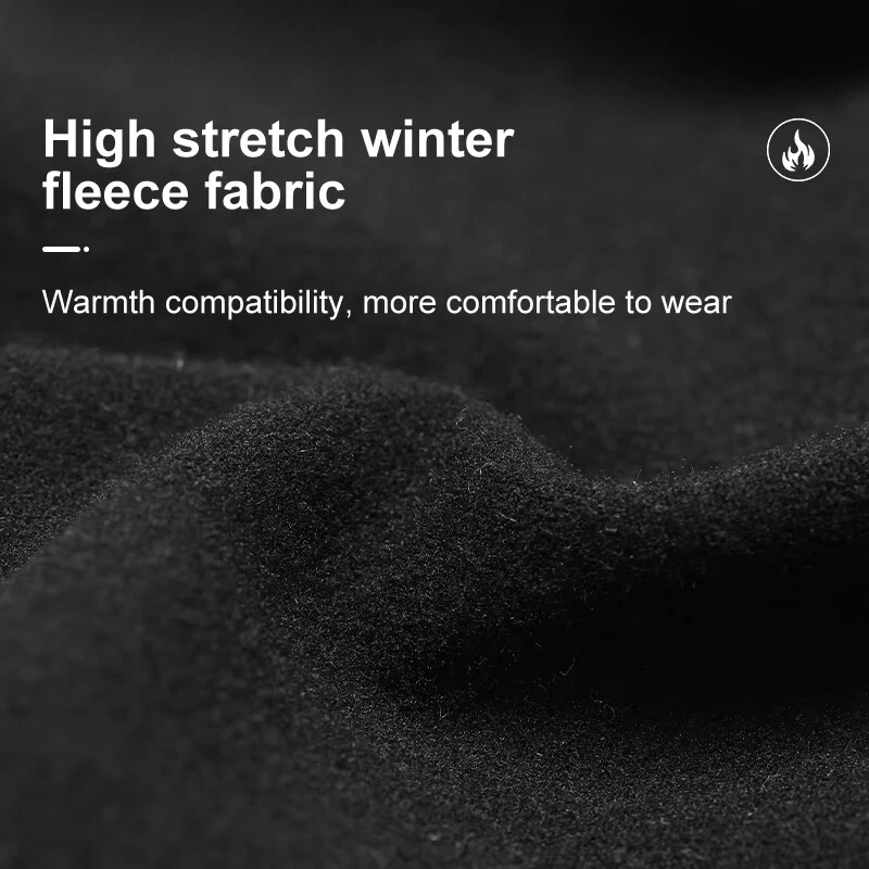 Baberos de ciclismo de invierno para hombres térmicos de lana para bicicleta pantalones babero medias largas acolchadas bicicleta Foto 4 de 4