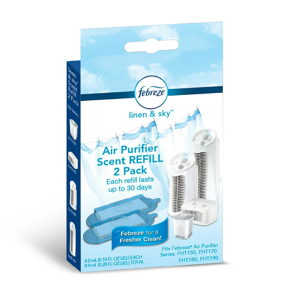 Linen Scent Air Purifier Refill 2-Pack FRF102L Freshens & Purifies  -image