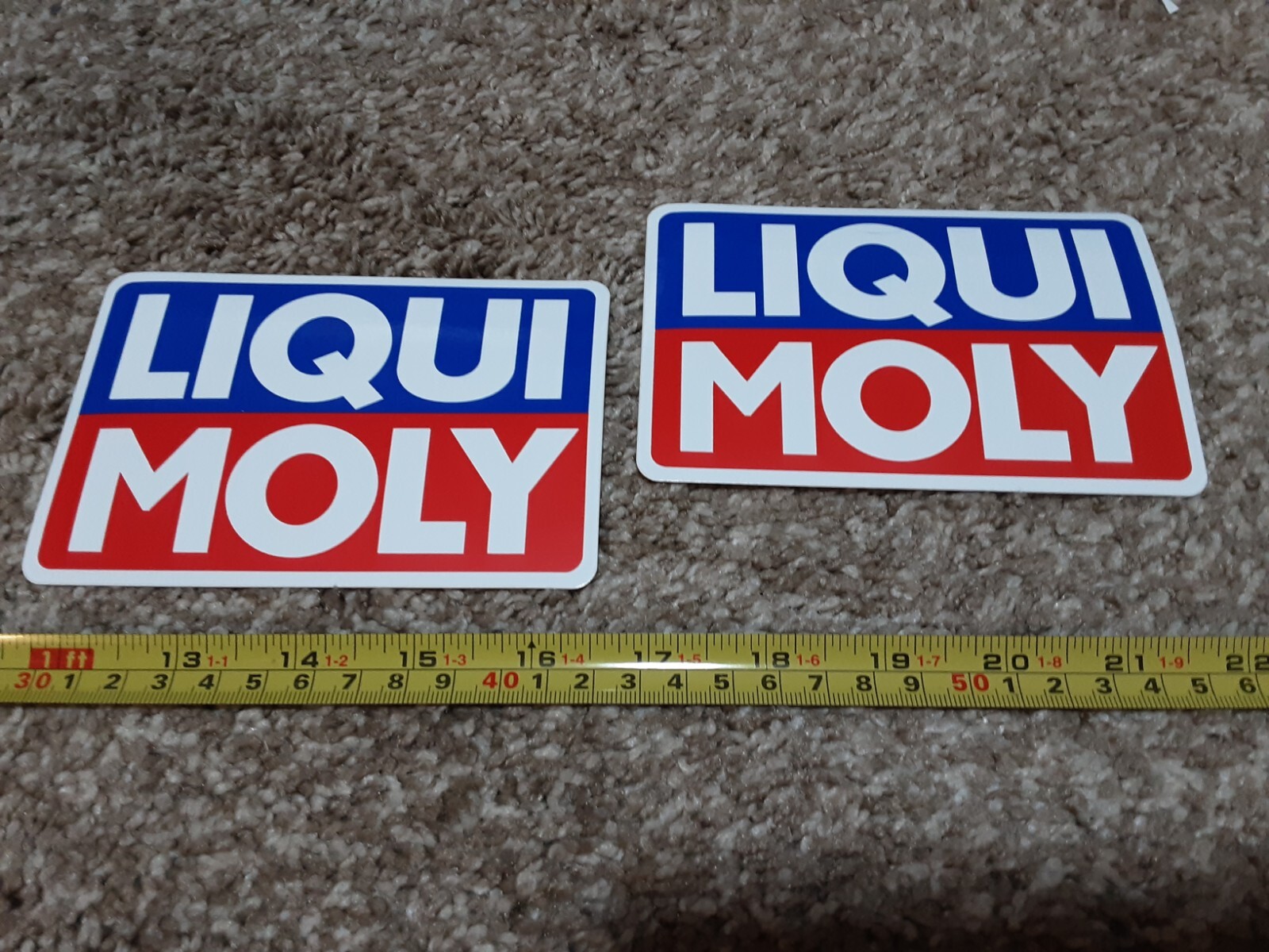 Lot of 2 LIQUI MOLY Racing Oil Racing Decals Stickers Outlaw NHRA