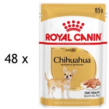Royal Canin Chihuahua Adult (€ 13,80/kg) Mousse - Nassfutter für Chis, 48 x 85 g