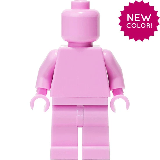 LEGO Bright Pink MONOFIG (Monochrome Minifigure)