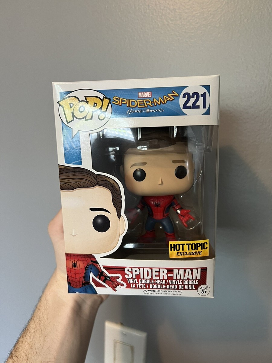 Funko Pop! Marvel Spider-Man Homecoming Spider-Man #221 Hot Topic