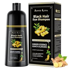Black Hair Dye Shampoo 3 in 1 Natural Hair Dye Semi Permanent Hair Color 500ml