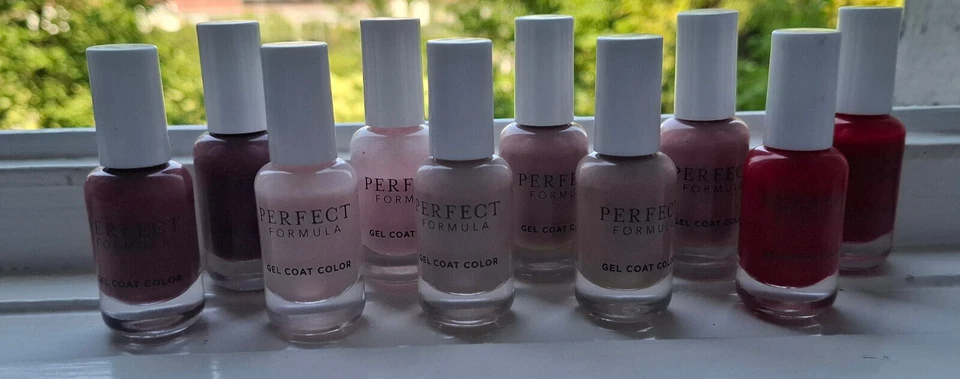 Perfect Formula Gel Coat Color Nagellack Konvolut 10 Verschiedene Farben