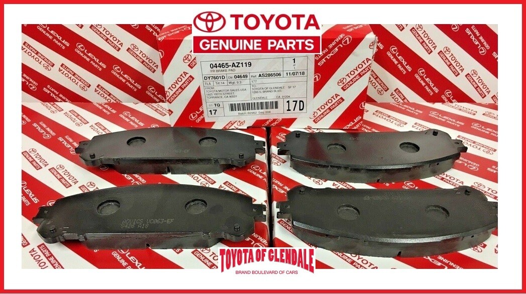 2008-2019 TOYOTA HIGHLANDER / HV FRONT CERAMIC BRAKE PADS