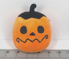 Squishmallow Pumpkin Paige 5 inch Kellytoy Fall Halloween Orange Black Plush Toy