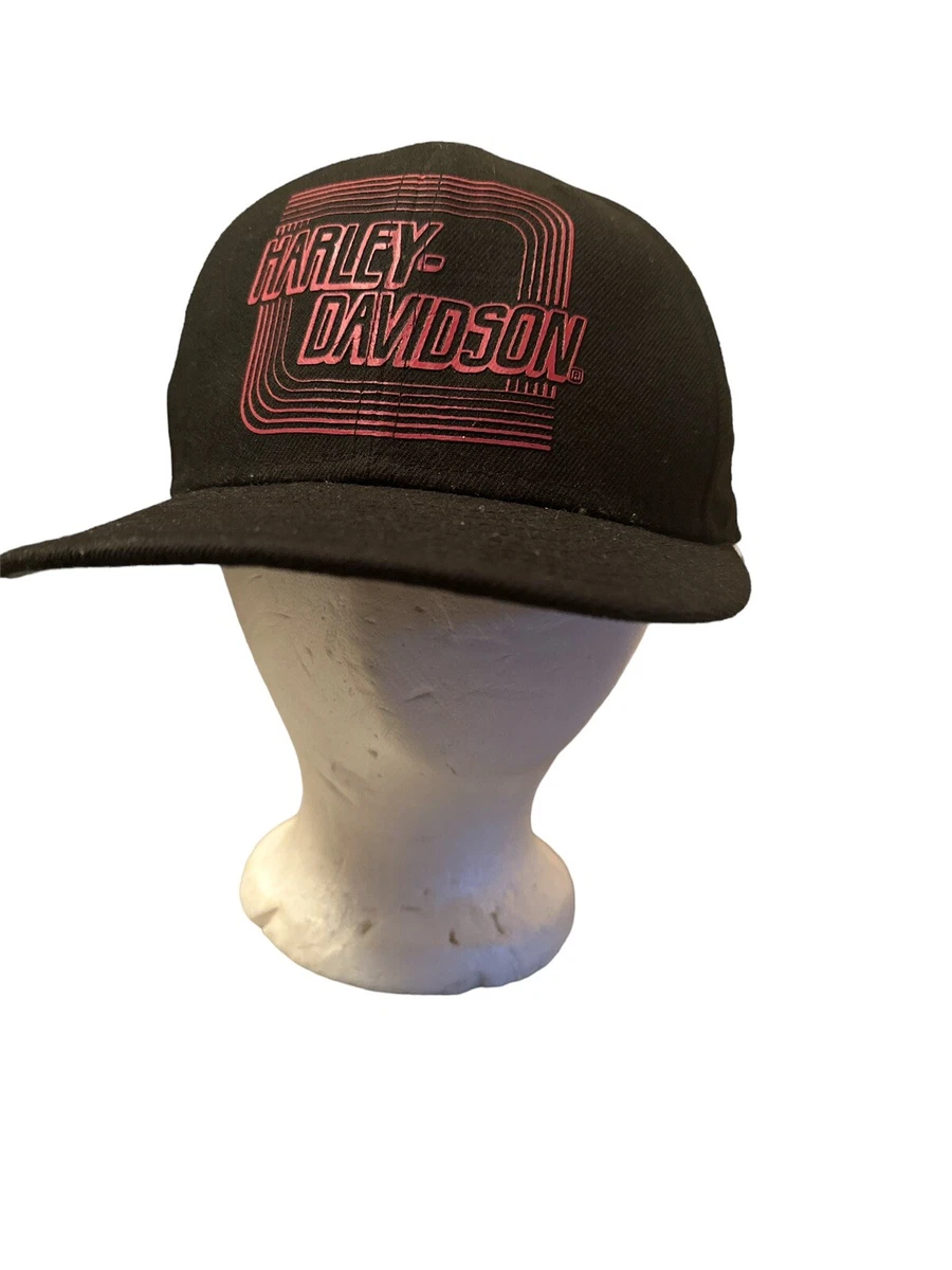 Harley Davidson Snapback Trucker Hat Black New Era 9 Fifty Red