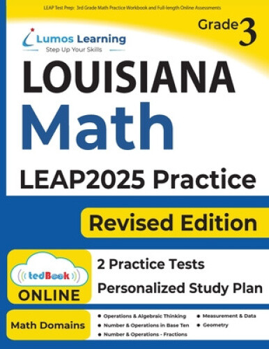 LEAP Test Prep: 3rd Grade Math Practice Workbook and Full-length Online ...