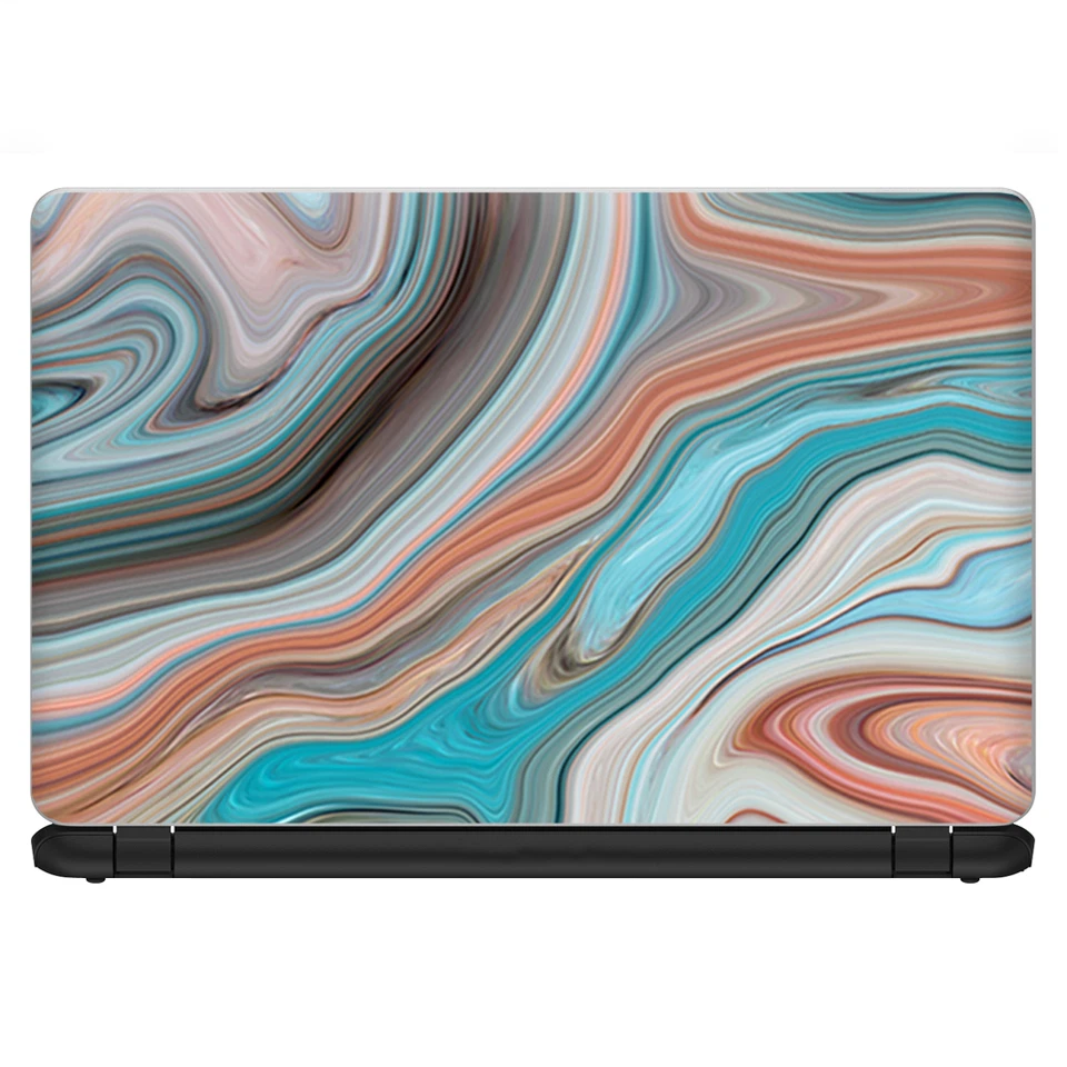 Envoltura de revestimiento universal para computadora portátil de 13 pulgadas - árbitro marrón geoda piedra mármol Foto 2 de 4