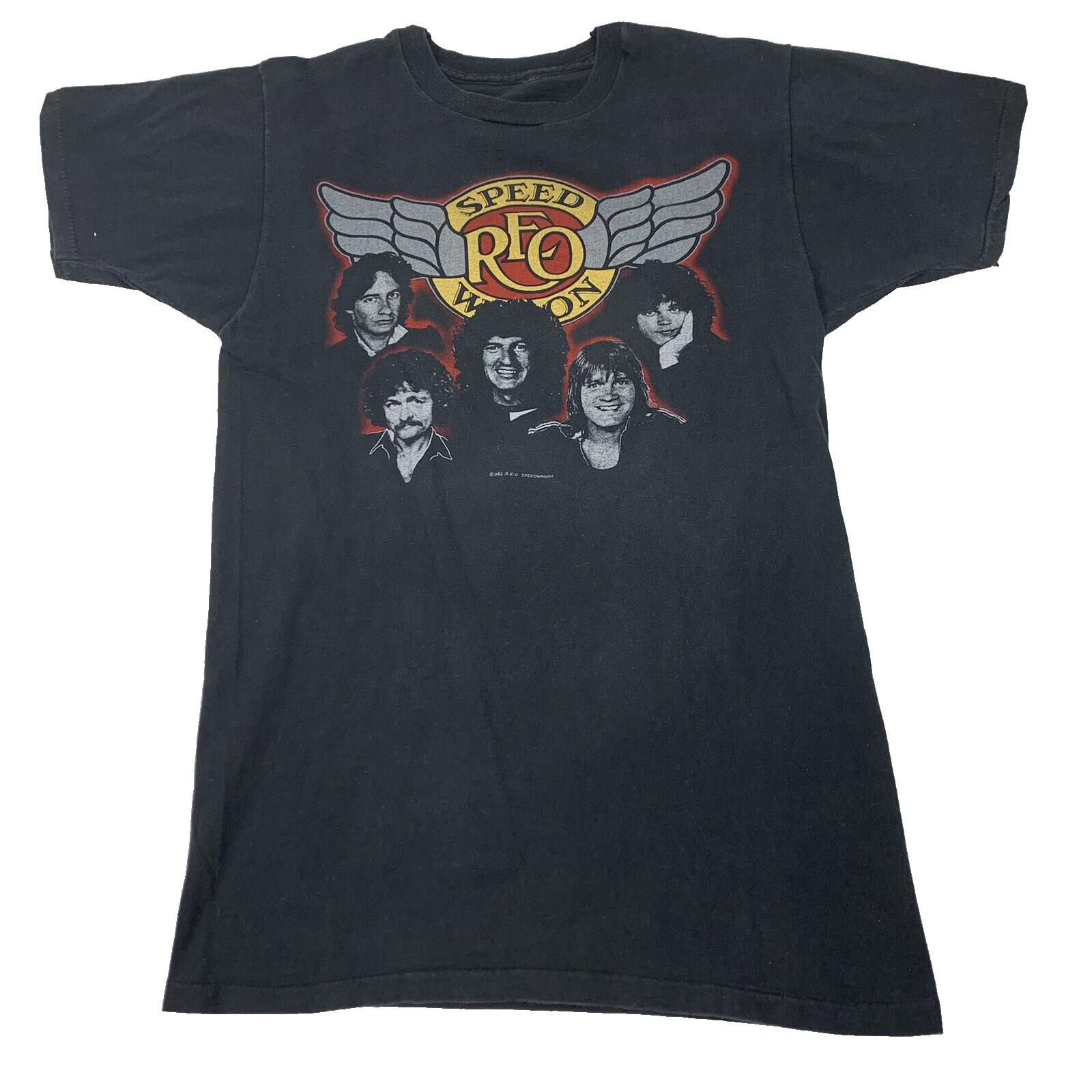 Glam Rock Cotton 1980s Vintage T-Shirts for Men