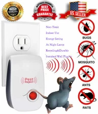 Ultrasonic Pest Insect Rodent Repeller Electronic Plug-In Mice Rat Cockroach Bug