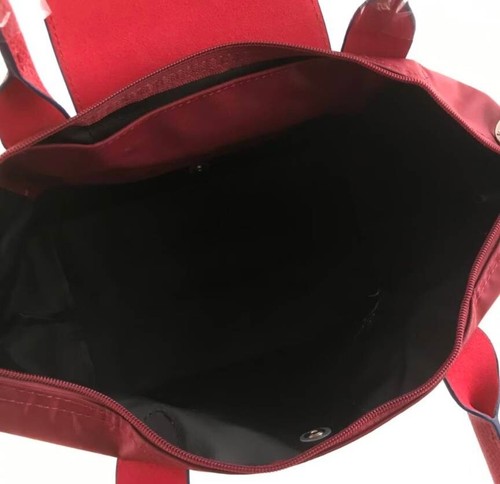 LONGCHAMP Modelo 70 Le Pliage Club M Bolso de Mano Rojo Granate - Lona Recicl... - Imagen 8 de 8