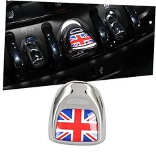 Car Engine Start Stop Button Cover Compatible with Mini Cooper Red Union Jack