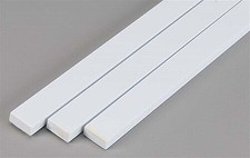Evergreen Plastic Styrene Strips .188x.500 (3) - Model Railroad Scratch