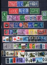 GB QEII 1953-1970  all Pre Decimal Commem BASIC  Sets EXCLUDES EARLY PHOS' M/M